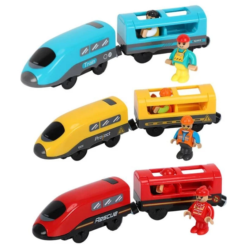 Kids RC Electric Train Set Locomotive Magnetic Train Diecast Slot Toy Fit for - £13.67 GBP+