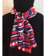 Vintage 60s Vera Neumann rectangular silk scarf (Red, White &amp; Blue) - £23.98 GBP