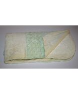 Kid Cosmic Baby Blanket Patchwork Yellow Green Minky Raised Dot Reversible Lovey - $15.01