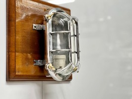 Maritime Aluminum Metal Wall Ceiling Mount Nautical Oval Bulkhead Light - Big - £81.05 GBP