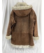 Wilsons Leather Women’s Brown Coat Jacket Penny Lane Winter Faux Fur Hoo... - £72.04 GBP