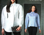 Vogue V1770 Misses 8 to 16 Button Up Blouse Uncut Sewing Pattern - $23.14