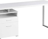 Computer Writing Desk For Home &amp; Office Laptop Table With Drawers Open S... - $484.99