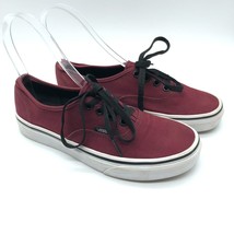 Vans Low Top Sneakers Canvas Lace Up Burgundy Mens 6 Womens 7.5 - £19.16 GBP