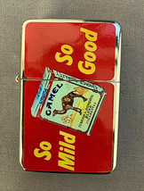 Oil Lighter With Case Vintage Cigarette Smoking Ad Classic Logo D6 - $14.80