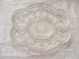Vintage Portugal 5 Part Divided Clear Glass Vegetable Tray - $37.41
