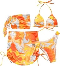 COZYEASE Women&#39;s 4 Piece Swimsuits Sexy Bikini Sets Triangle Bathing Sui... - $25.00