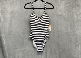 Kona Sol Women’s One Piece Striped Swimsuit Size Medium - £19.86 GBP