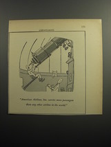 1951 American Airlines Ad - cartoon by George Price - Telescope - £14.52 GBP