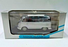 Diecast Car 1/43 scale Minichamps "VW Volkswagen Bus Samba" 430052300 Gray/Blue  - £46.39 GBP