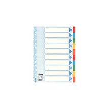 Esselte Pendaflex A4 10 Tabbed Card Dividers - Multicoloured  - £9.87 GBP