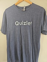 Quizlet Online Flash Card Service Website, Dark Blue/Gray T-Shirt, Men&#39;s L - $14.99
