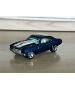 Hot Wheels 1998 Mattel 1970 Chevelle SS Blue With White Racing Stripes - €13,87 EUR