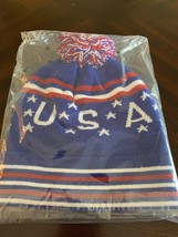 USA - Red, White &amp; Blue Beanie - £5.42 GBP