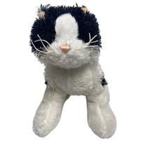 Webkinz  Plush Black and White Long Haired Cat hm016  No code - $7.58