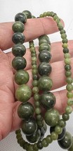 Dark Green Canadia Jade Beads Genuine Gemstone 4mm to 12mm Round Loose B... - $108.50 MXN