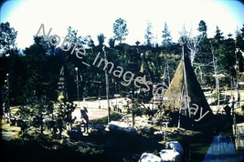 1958 Disneyland Adventureland Indian Village Kodachrome 35mm Slide - £3.50 GBP