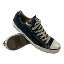CONVERSE All Star Sneakers Unisex Low Mens Sz 8.5 Black White Canvas Shoes - £23.35 GBP