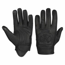 Motorcycle Gloves Premium Riding Gloves Gel Palm with Skull - £20.47 GBP