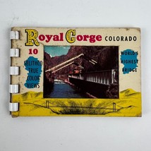 Royal Gorge Colorado World&#39;s Highest Bridge 10 Selithco Photo Book 1954 - £10.10 GBP