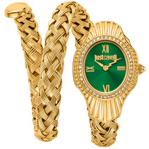 Just Cavalli Women&#39;s Twined Green Dial Watch - JC1L305M0035 - £130.87 GBP
