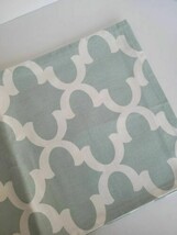 Blue Green Fynn Geometric Table Runner 13&quot; x 94&quot; Farmhouse Cottage - $6.60