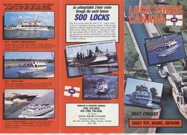 Lock Tours Canada Soo Locks Brochure Sault Ste Marie Ontario  - £14.02 GBP