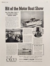 1940 Print Ad Elco Motor Yacht 57 Boats Boat Show Port Elco New York City - £14.09 GBP
