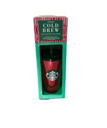 New Starbucks Gift Pack Red 16oz Double Wall Cold Cup 3 reusable straws ... - $23.22