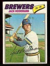 Milwaukee Brewers Jack Heidemann 1977 Topps # 553 Vg - £0.39 GBP