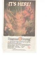 1991 Dungeons and Dragons Print Ad TSR Role playing game 6.5&quot; x 10&quot; - €17,42 EUR