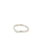Tiffany &amp; Co Platinum Wave Band Ring Size 6 By Elsa Peretti 2.2 mm Estat... - €500,04 EUR