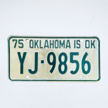 1975 United States Oklahoma Oklahoma County Passenger License Plate YJ-9856 - $18.80