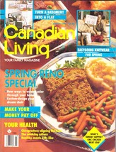 1994 March Canadian Living Magazine Vancouver Cuisine Fashion Knits Makeup Decor - £10.93 GBP