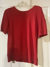 Talbots Women Sweater  Pullover Short Sleeve  Top Size M - £12.54 GBP