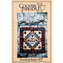 Baltimore Baskets Quilt Pattern by Country Threads Folk Art Baltimore Album - £7.06 GBP