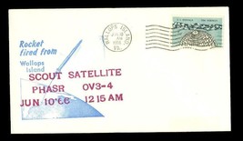 FDC Postal History NASA Rocket Fired Wallops Island Scout Satellite Phasr OV3-4 - £6.76 GBP