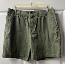 Land End Hiking Shorts Womens Plus Size 16 Olive Drab Green Cotton Elast... - £15.52 GBP