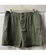 Land End Hiking Shorts Womens Plus Size 16 Olive Drab Green Cotton Elast... - £15.63 GBP