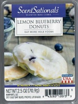 Lemon Blueberry Donuts ScentSationals Scented Wax Cubes Tarts Melts Home Decor - £3.20 GBP