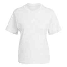 adidas Women&#39;s Medium Essentials Logo Cotton T-Shirt, Light Grey Heather... - $17.99