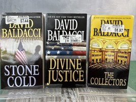 Lot Of 3 David Baldacci Novels Camel Club Series Tall Rack Sized Paperbacks - £11.64 GBP