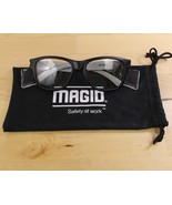 Magid Safety Glasses w/ Side Shields Black EUC Anti-Fog &amp; Storage Pouch ... - $20.28 CAD