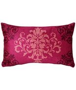 PILLOW DÉCOR Velvet Damask Rose Throw Pillow 11x18 - $55.77 CAD