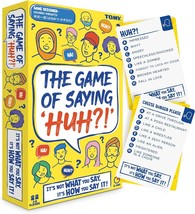 The Game of Saying &#39;Huh &#39; Voice Impressions Card Games Funny Party Game of Actin - £22.08 GBP