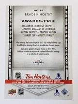 2019 - 2020 Braden Holtby Highly Decorated Tim Hortons Canada HD-14 Hockey Card - £3.98 GBP