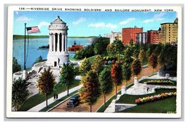 Riverside Drive and Grant&#39;s Tomb New York City NY NYC UNP WB Postcard I21 - $3.91