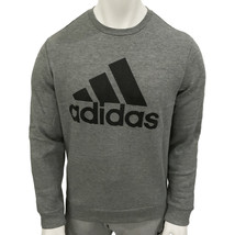 Nwt Adidas Msrp $59.99 Mountain Men&#39;s Gray Long Sleeve Crew Neck Sweatshirt S M - £16.58 GBP