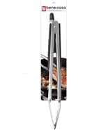 Bene Casa BC-40242 BBQ Tongs Black/Silver Stainless Steel Black/Silver - £10.19 GBP