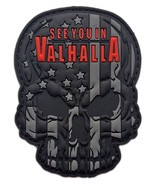 See You Valhalla Skull Odin Viking Patch [PVC Rubber - Hook Fastener Bac... - £7.96 GBP
